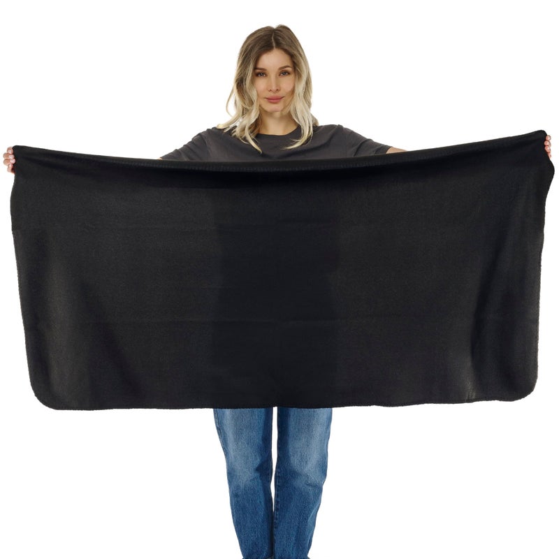Lewis N. Clark Ultimate Comfort Set + Portable Travel Kit for Airplane, Includes Inflatable Pillow + Zippered Carrying Case, Cozy Fleece Blanket, Eye Mask for Sleeping & Foam Ear Plugs, Black - Image 5